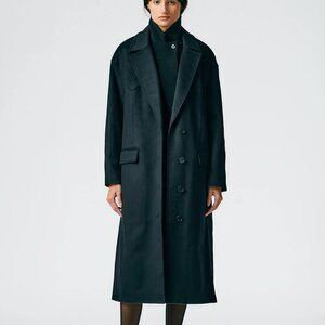 Recycled Wool Cashmere Liam Western Seamed Coat